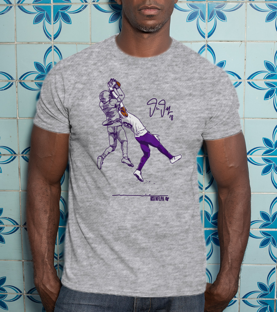 Justin Jefferson NFLPA Signature Catch Moment T-Shirt