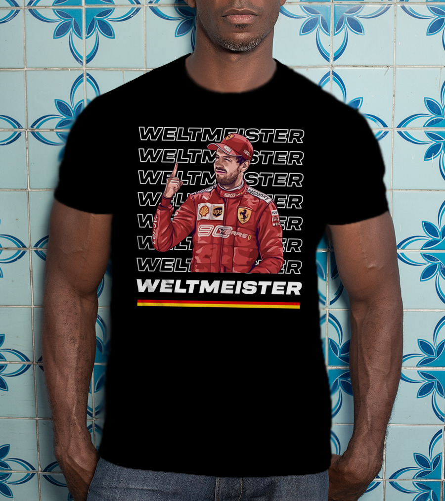 Weltmeister Ferrari Champion Danke Seb T-Shirt