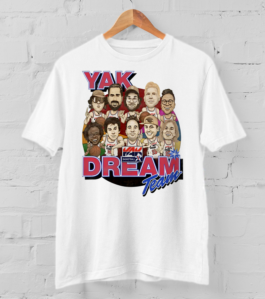 Yak Dream Team Basketball Van Fan T-Shirt