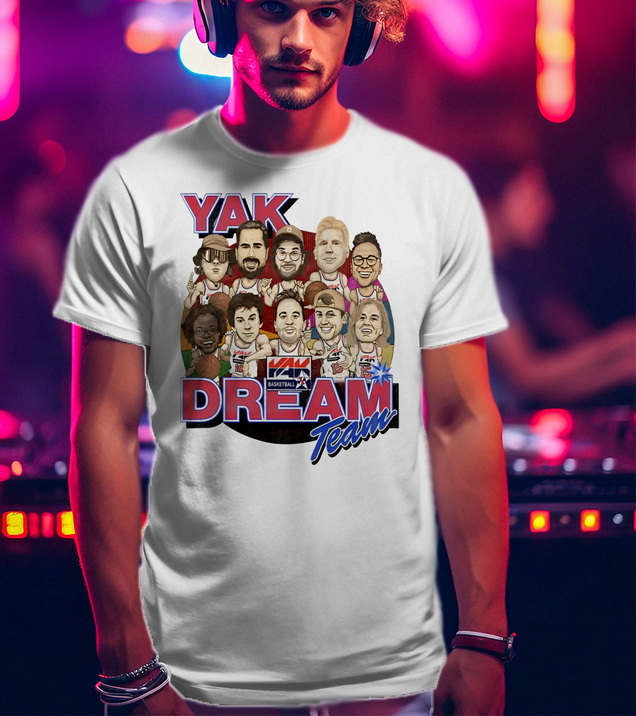 Yak Dream Team Basketball Van Fan T-Shirt