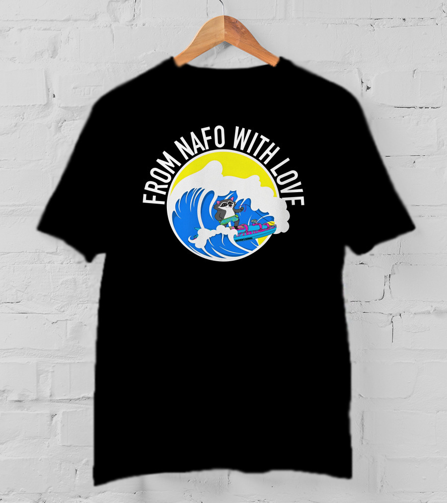 From Nafo With Love Surfing Wave T-Shirt