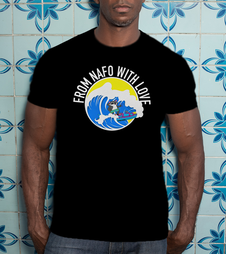 From Nafo With Love Surfing Wave T-Shirt