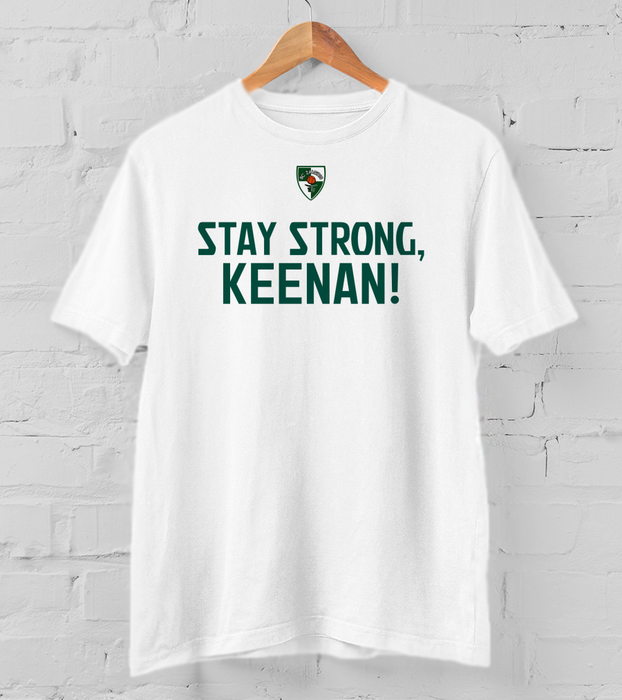 Stay Strong Keenan Zalgiris Kaunas Basketball Support T-Shirt
