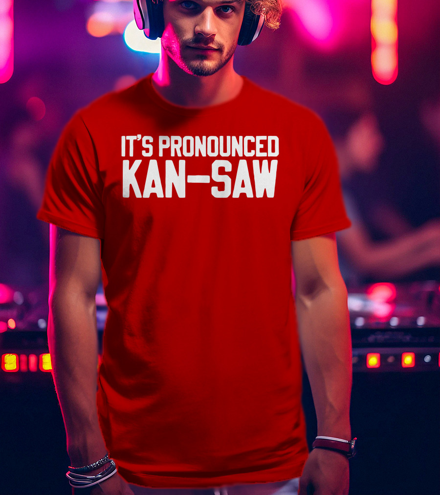 Hogs It's Pronounced Kan Saw Arkansas Razorbacks T-Shirt