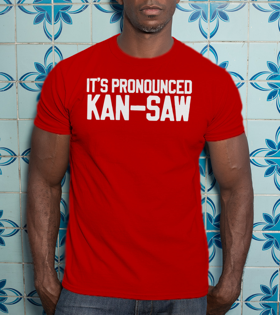 Hogs It's Pronounced Kan Saw Arkansas Razorbacks T-Shirt