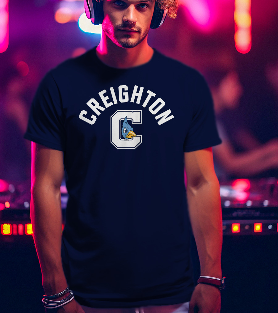 Creighton Bluejays Vintage Logo Classic C Emblem T-Shirt
