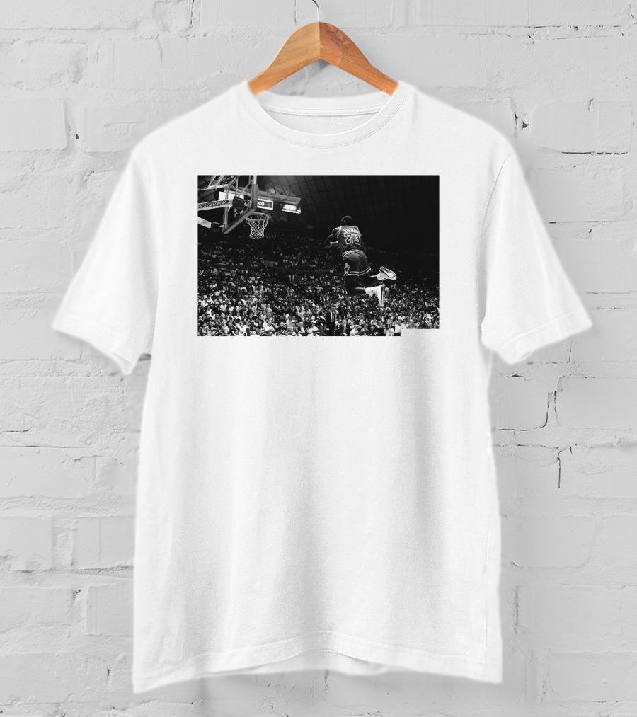 Jordan X Union Slam Dunk Iconic Basketball Moment T-Shirt