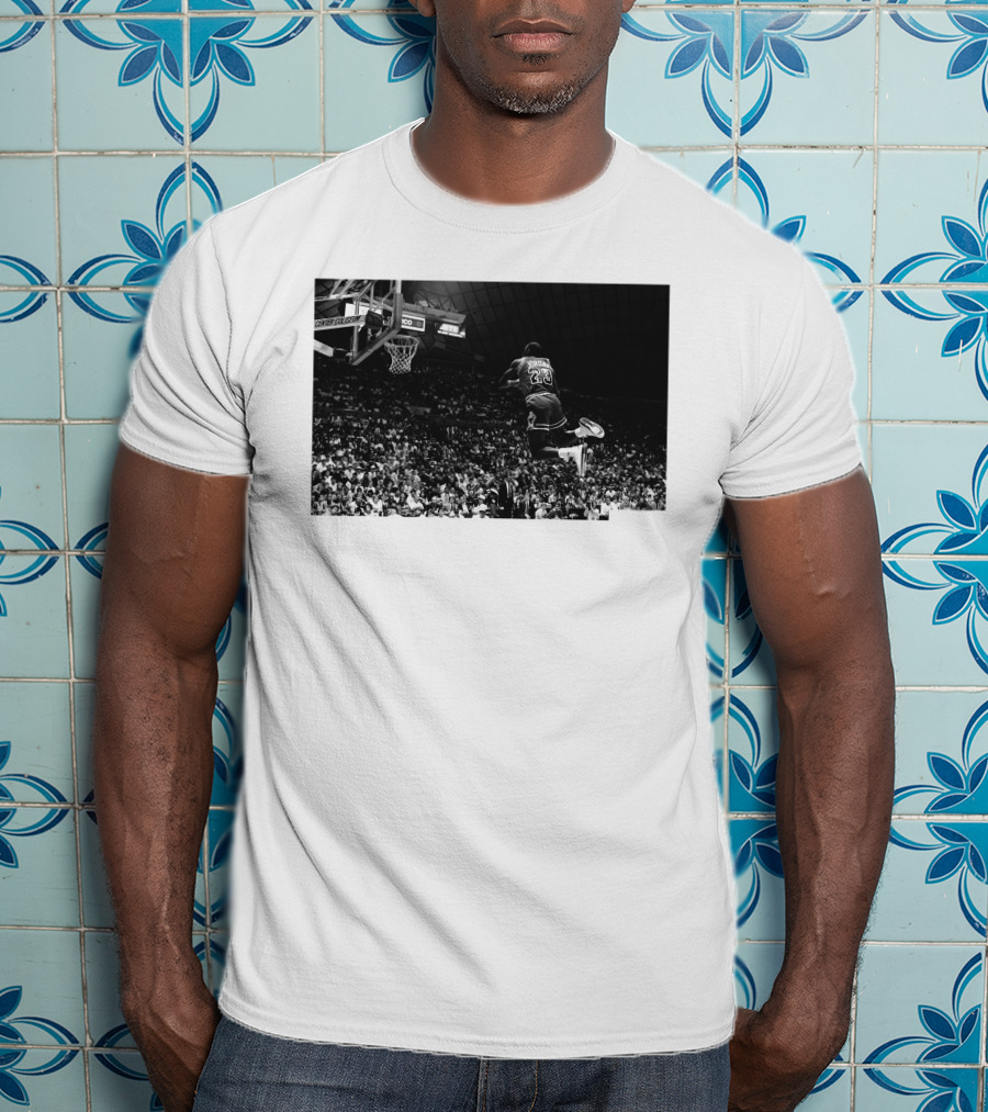 Jordan X Union Slam Dunk Iconic Basketball Moment T-Shirt