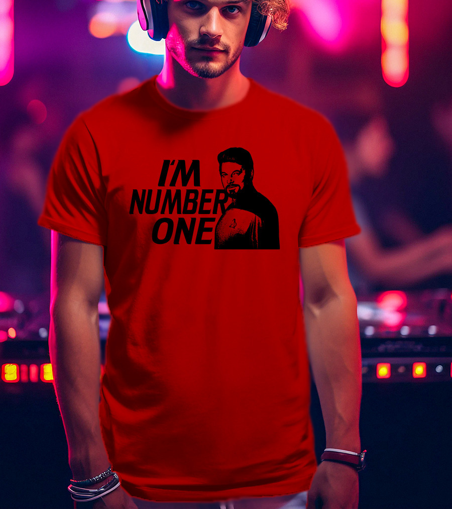 Star Trek I'm Number One Jonathan Frakes Red Crewneck T-Shirt