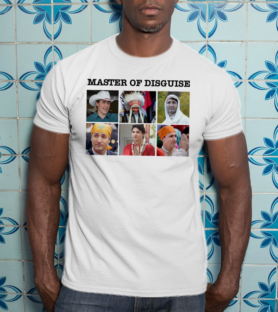 Master Of Disguise Collection Featuring Various Cultural Attire T-Shirt