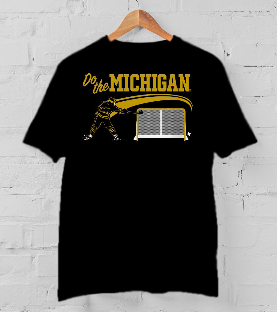 Do The Michigan Hockey Player Scoring Goal T-Shirt
