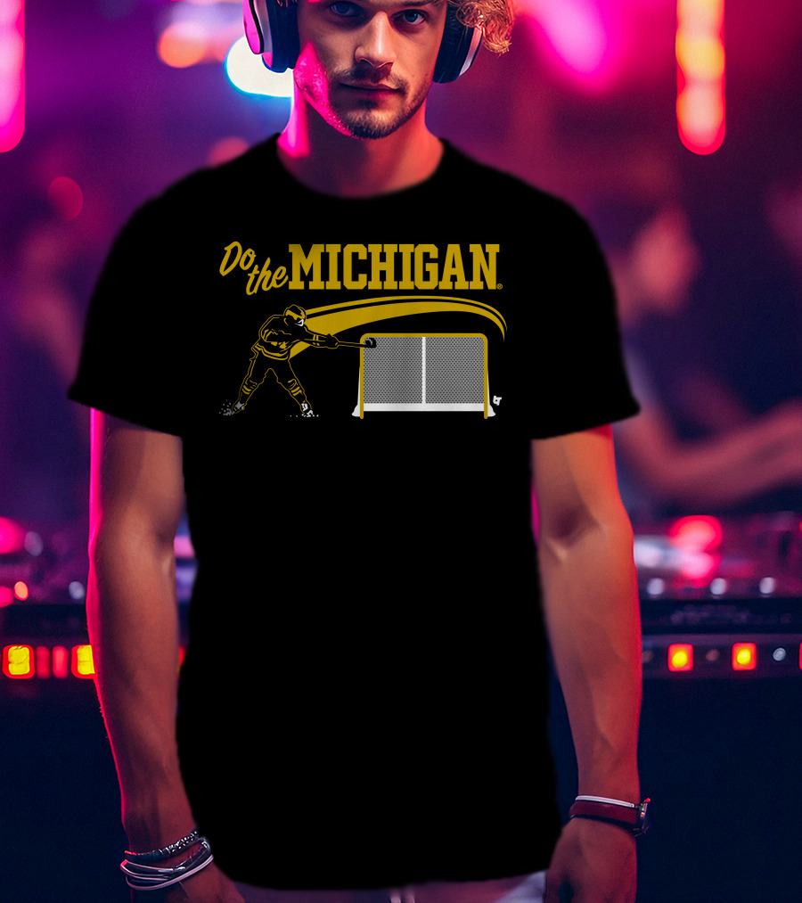 Do The Michigan Hockey Player Scoring Goal T-Shirt
