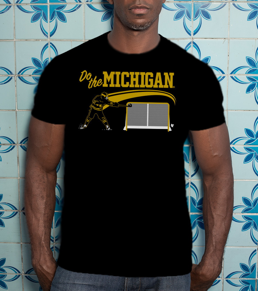 Do The Michigan Hockey Player Scoring Goal T-Shirt