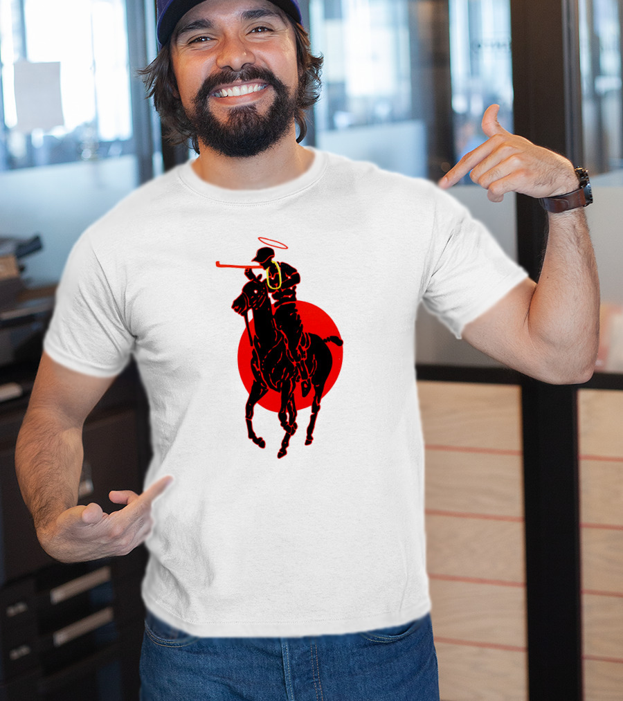 Soto Asa Merch Polo Player Halo Red Circle T-Shirt