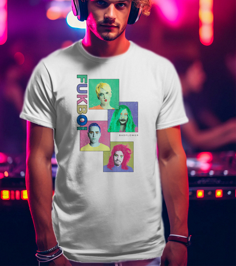 Badflower Fukboi Colorful Portraits T-Shirt