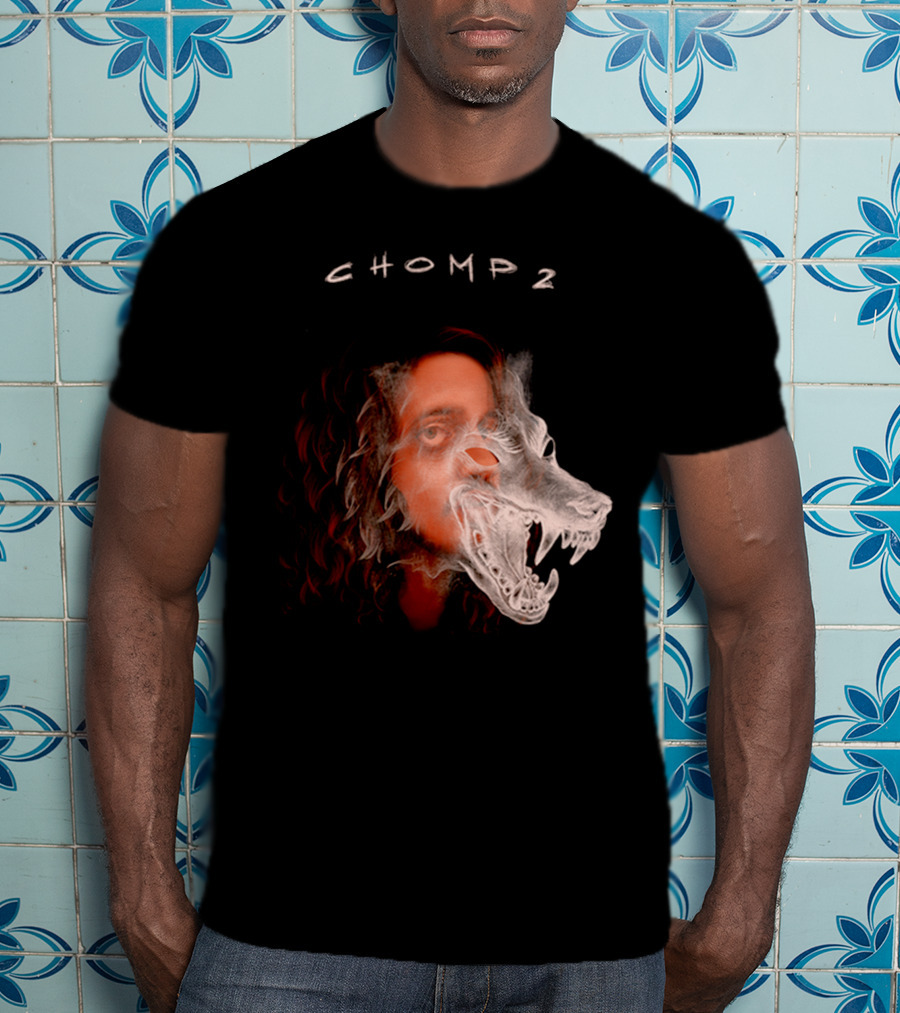 CHOMP 2 Russ Merch Wolf Overlay T-Shirt
