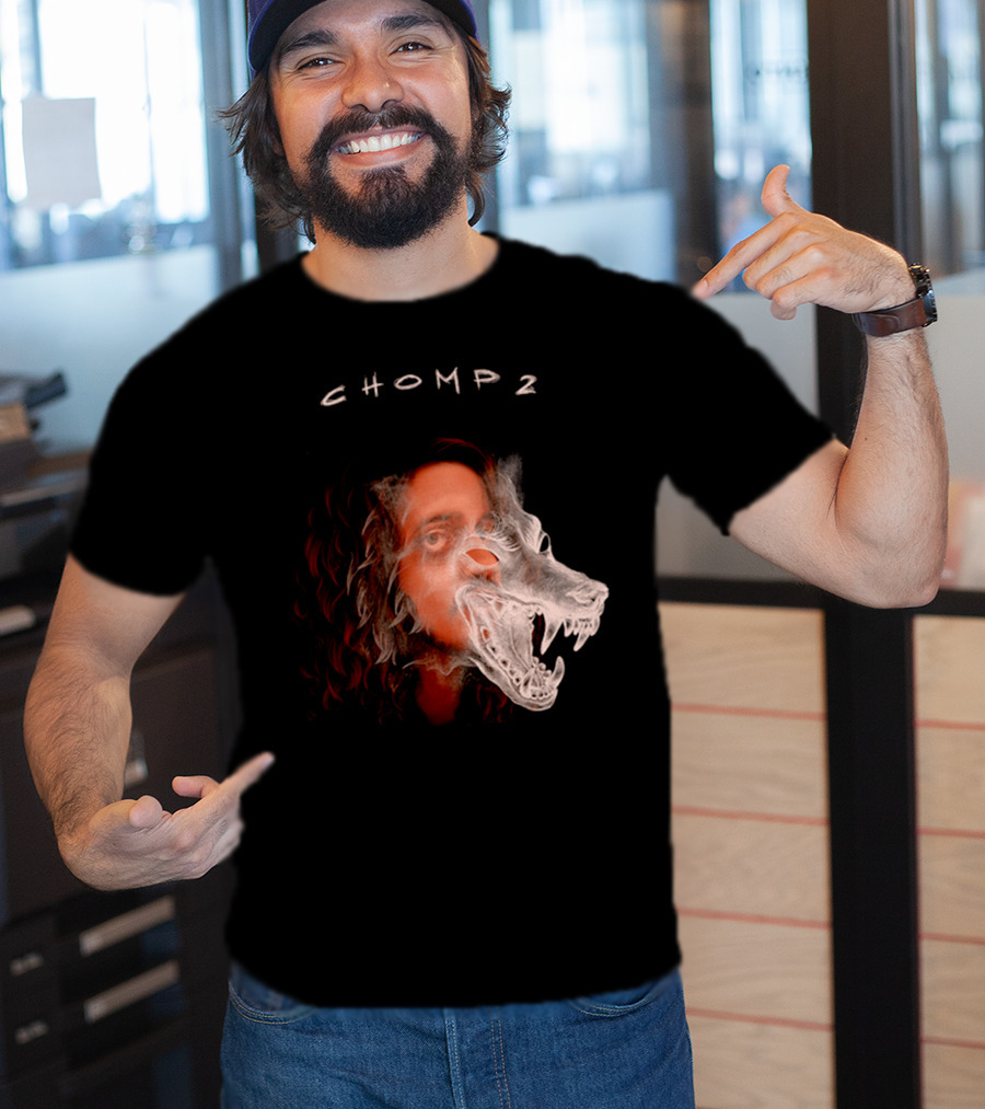 CHOMP 2 Russ Merch Wolf Overlay T-Shirt