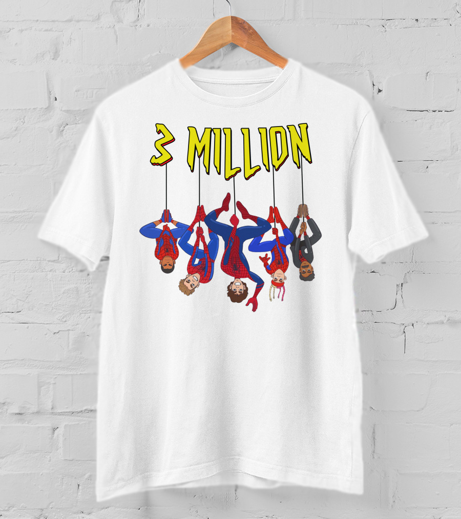 3 Million Bay Lenlevine Merch Hanging Heroes T-Shirt