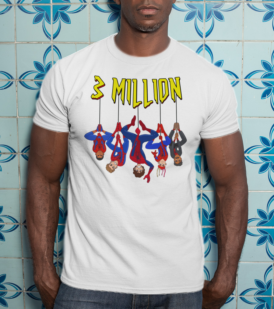 3 Million Bay Lenlevine Merch Hanging Heroes T-Shirt