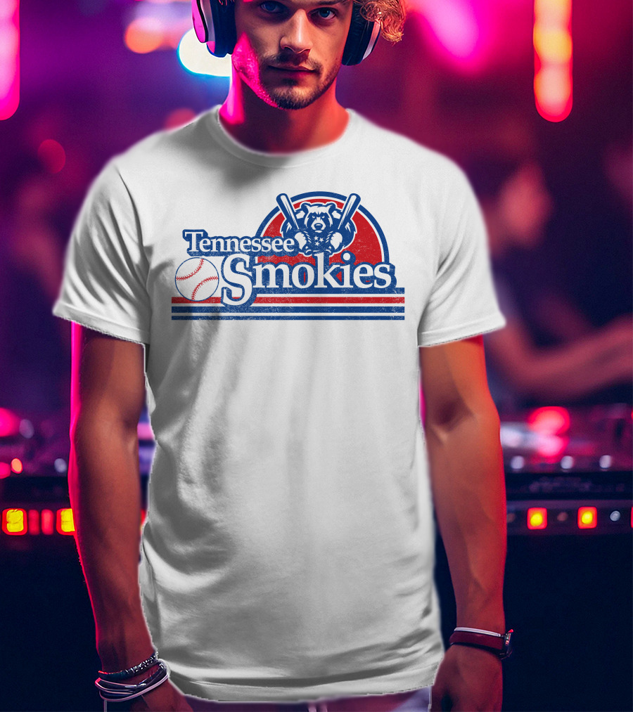 Tennessee Smokies Bear Baseball Retro T-Shirt