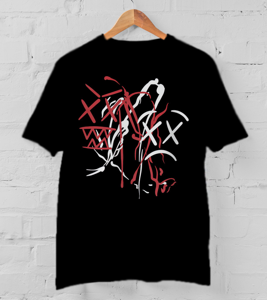 DC The Don Merch Abstract Scribble Faces T-Shirt