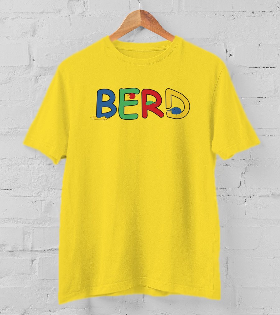BERD Colorful Text With Mice Accents T-Shirt