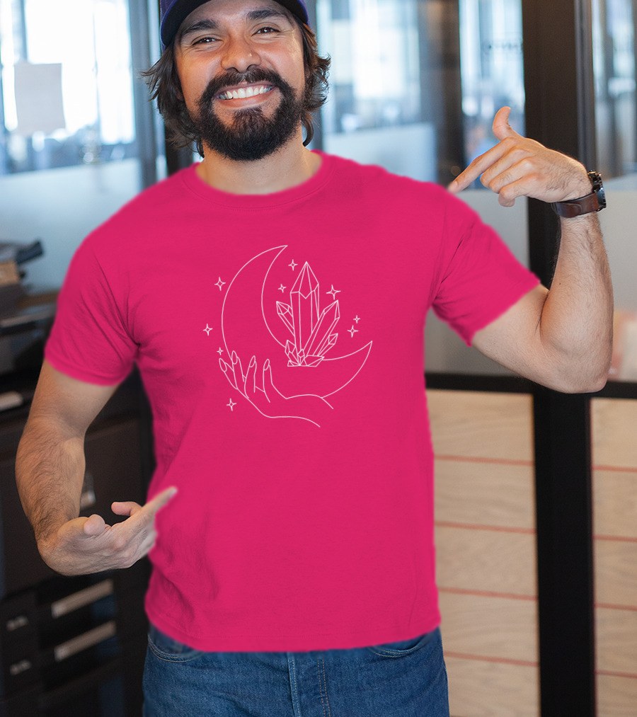Eleanor Neale Moon Crystal Hand Stars Merch T-Shirt