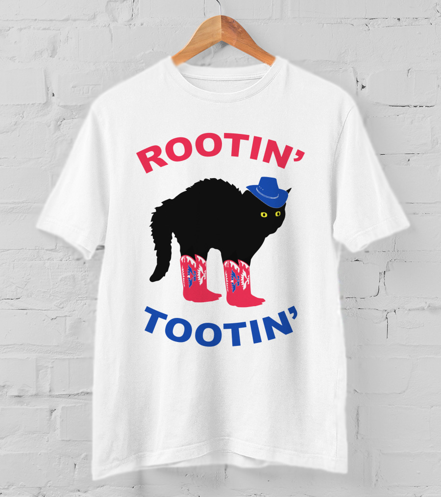 Rootin' Tootin' Cat With Cowboy Hat And Boots T-Shirt