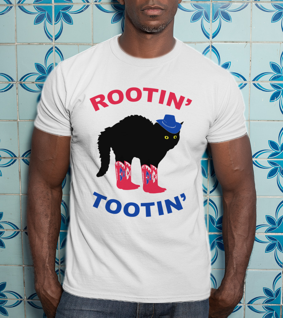 Rootin' Tootin' Cat With Cowboy Hat And Boots T-Shirt