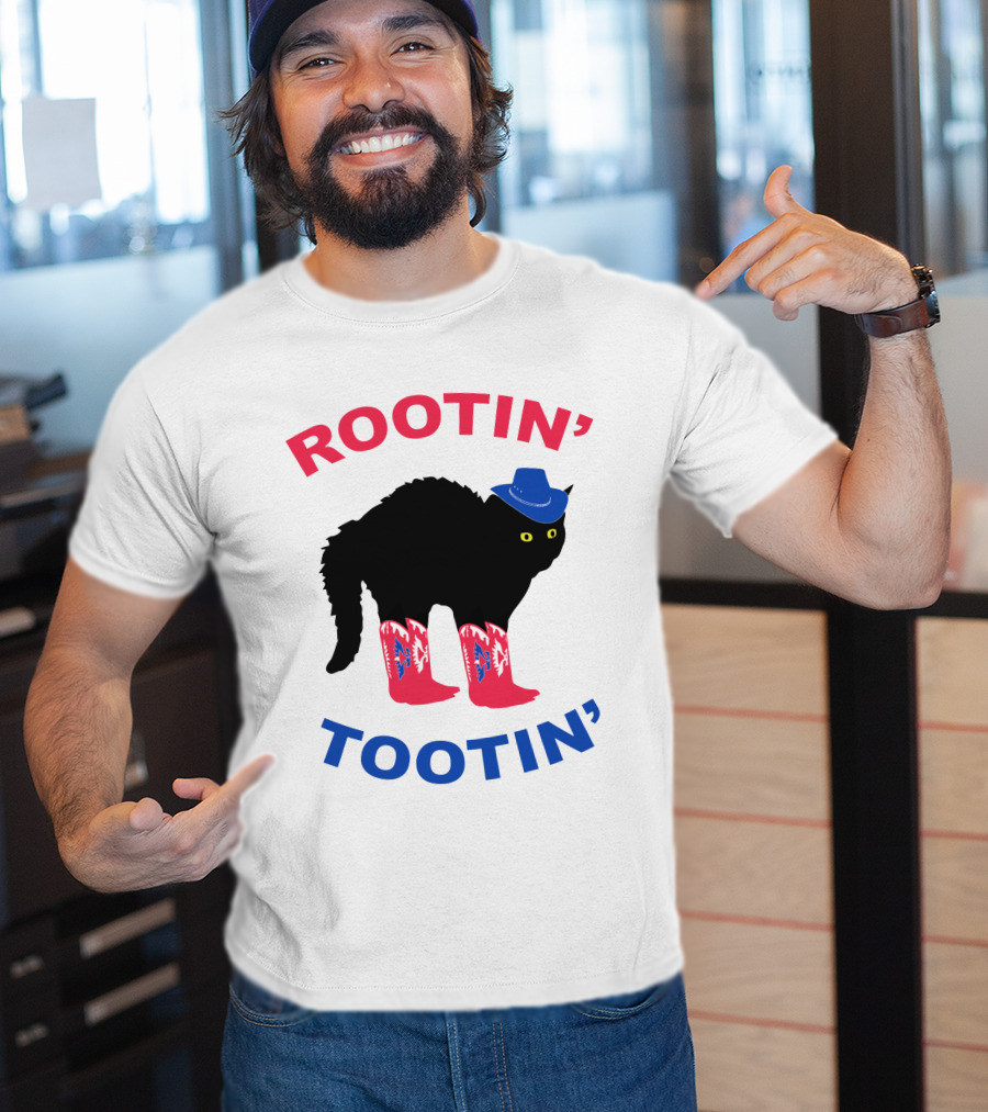 Rootin' Tootin' Cat With Cowboy Hat And Boots T-Shirt
