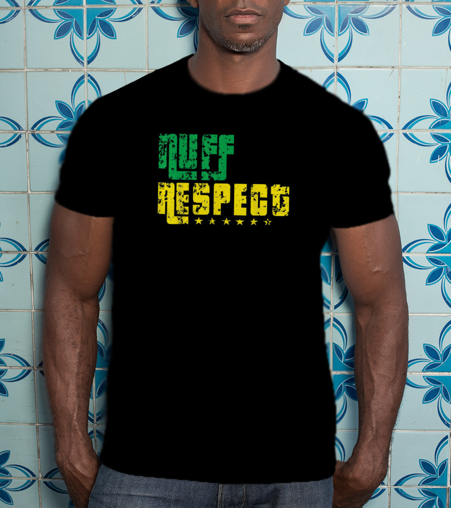 NUFF RESPECT Green Yellow Stars T-Shirt