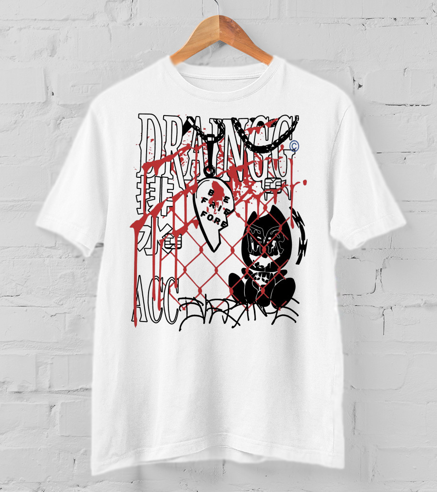 Drain Gang Acc Free Fall For T-Shirt