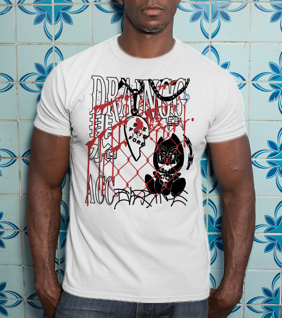 Drain Gang Acc Free Fall For T-Shirt