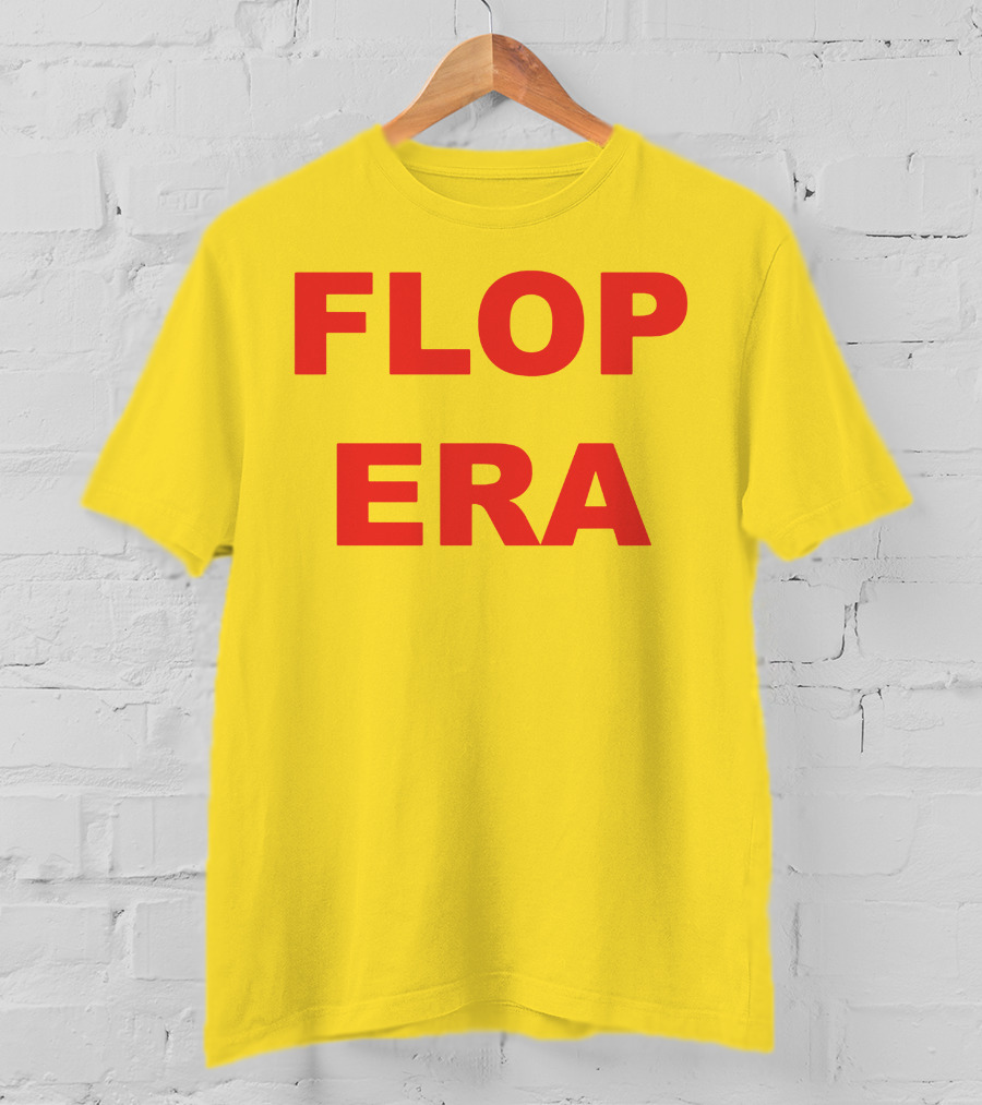 FLOP ERA Yellow Background T-Shirt