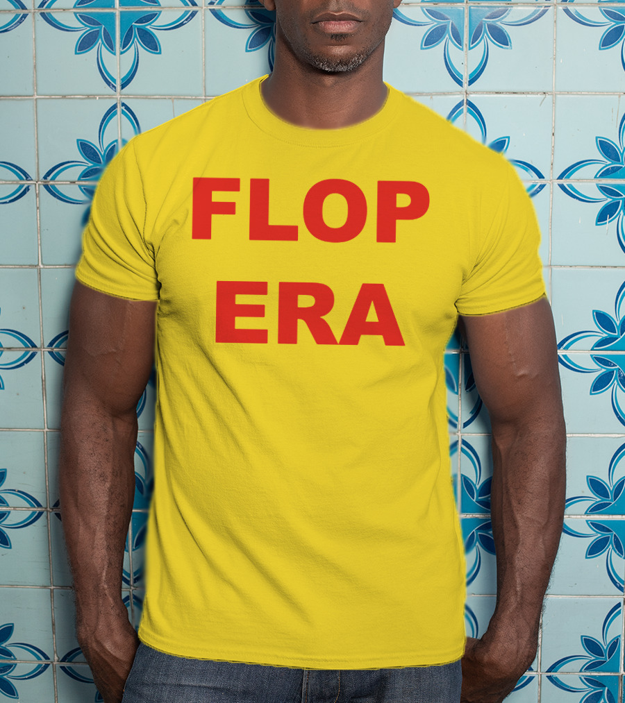 FLOP ERA Yellow Background T-Shirt