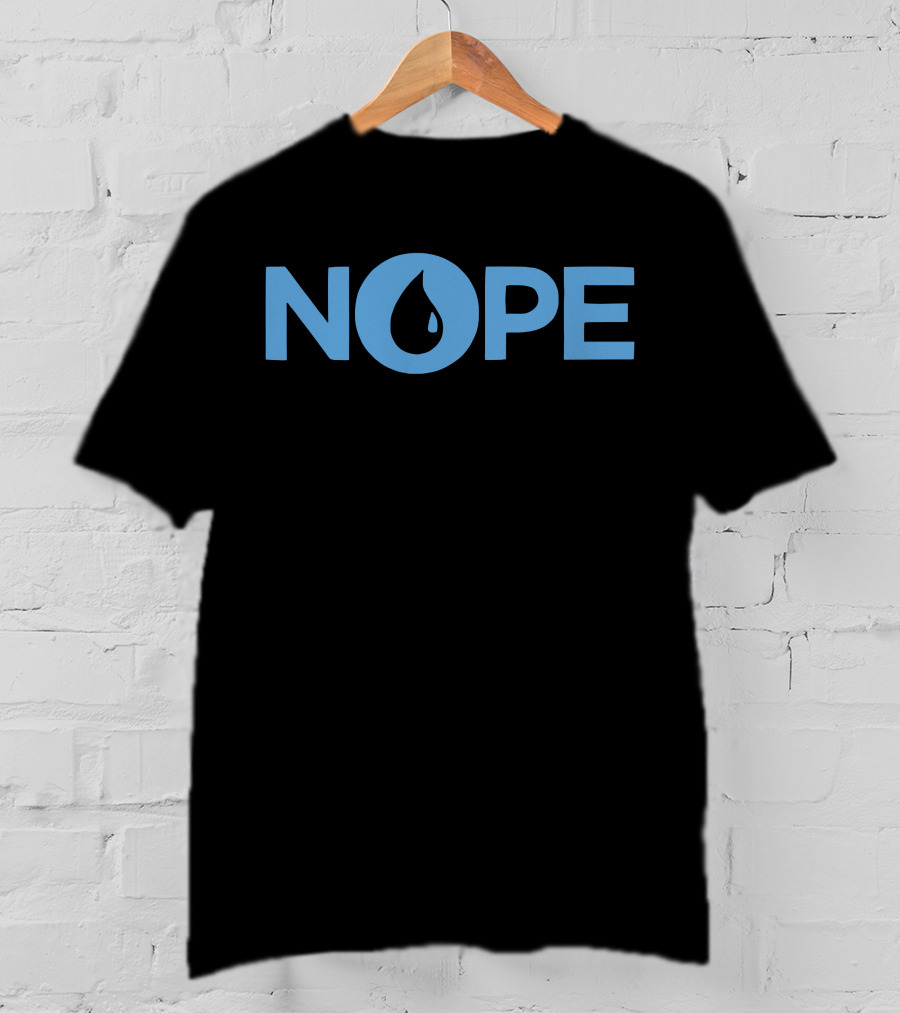 NOPE Blue Water Drop T-Shirt