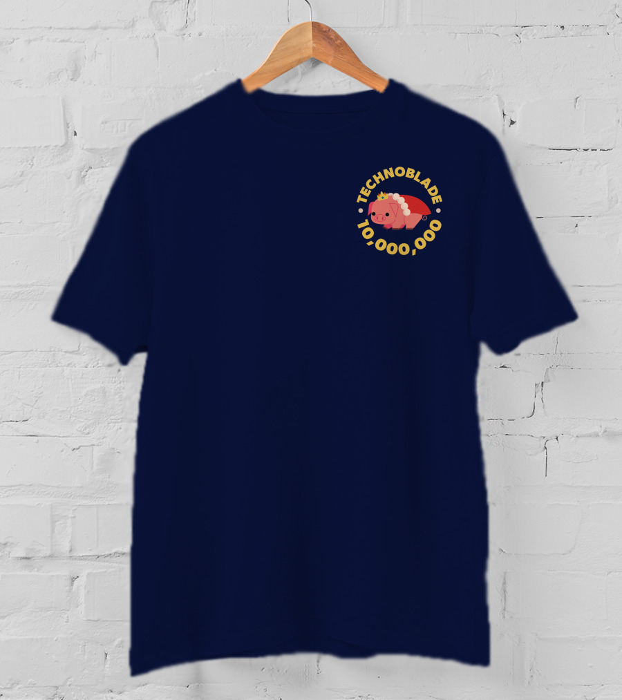 Technoblade 10,000,000 Pig Crown T-Shirt