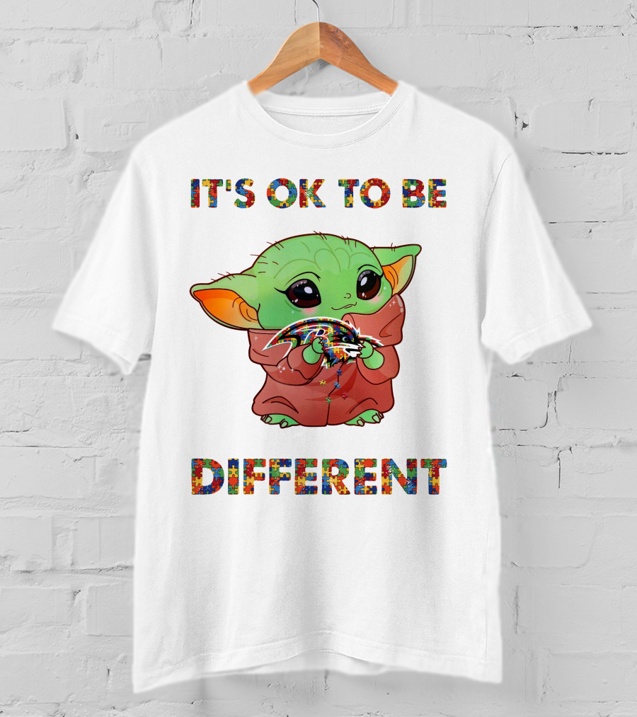 It's Ok To Be Different Baltimore Ravens T-Shirt