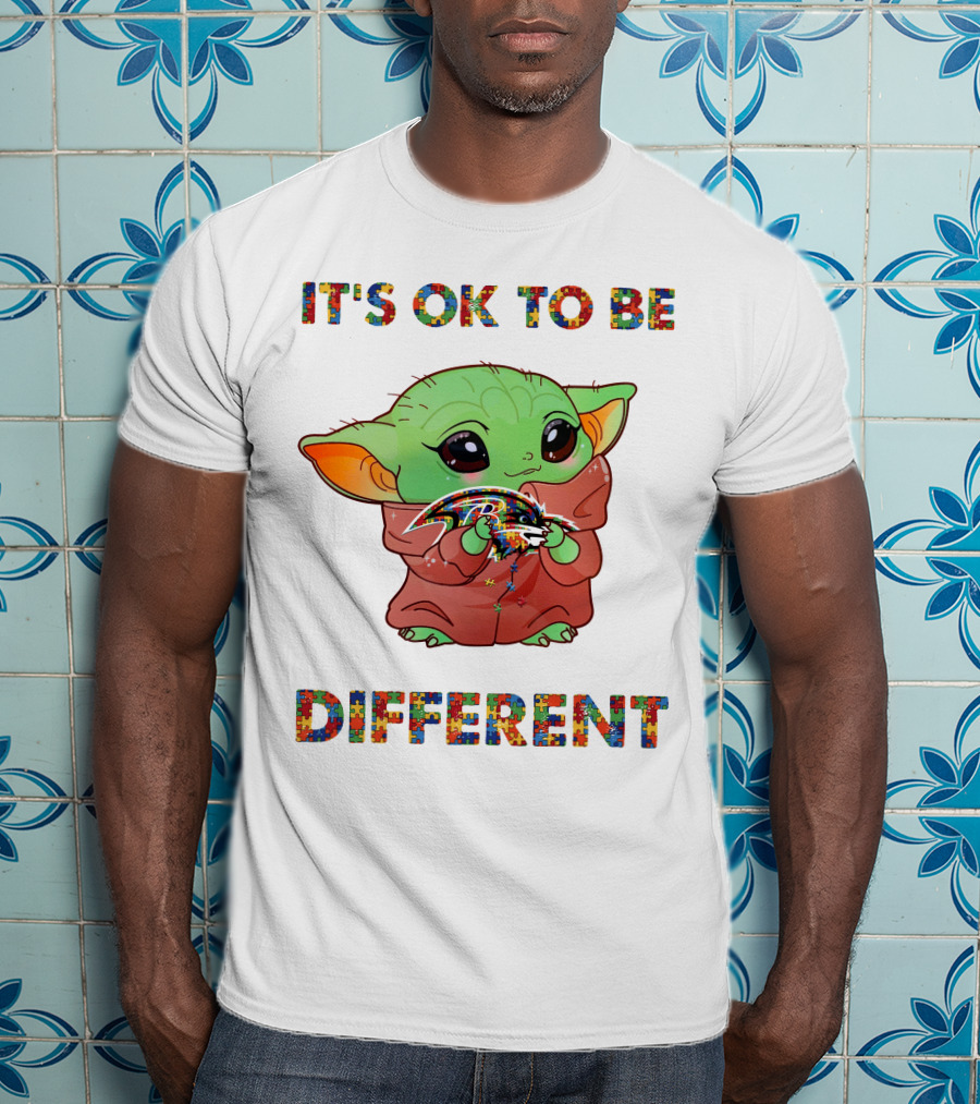 It's Ok To Be Different Baltimore Ravens T-Shirt