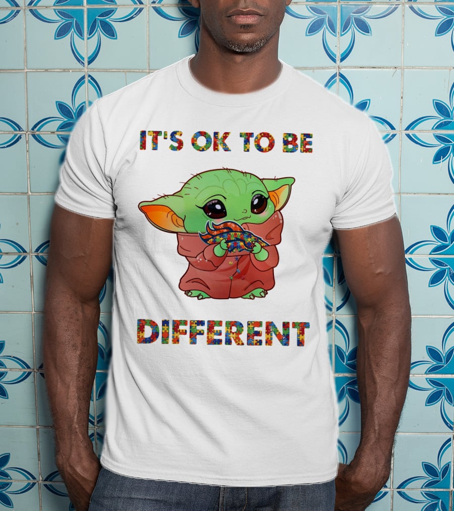 It's Ok To Be Different Denver Broncos Baby Alien T-Shirt
