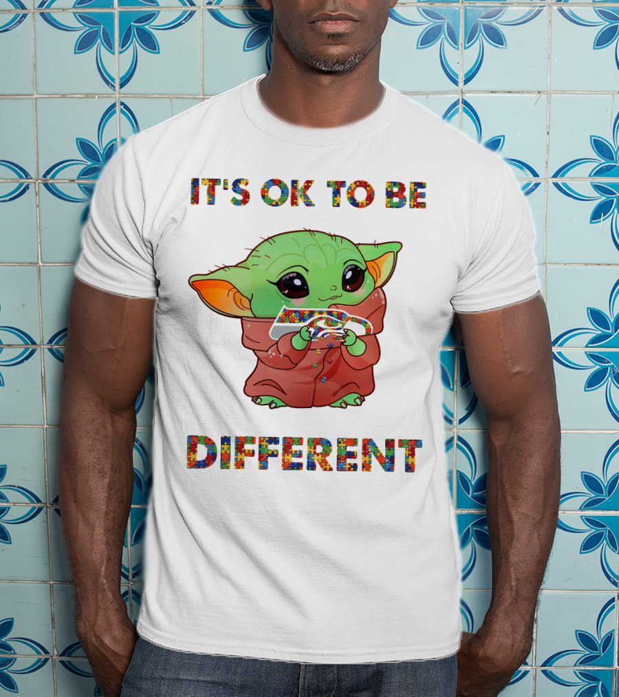 It's Ok To Be Different Puzzle Baby Holding Seattle Seahawks T-Shirt
