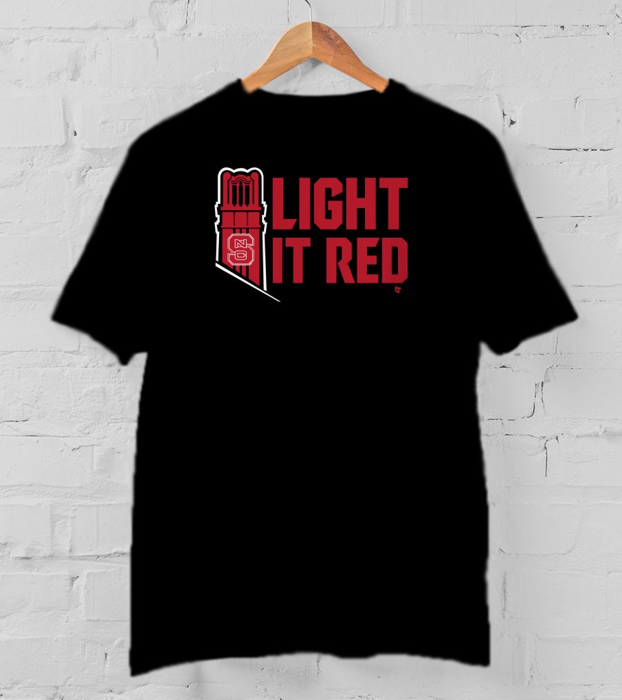 Light It Red NC State Inside Pack Sports Tower T-Shirt