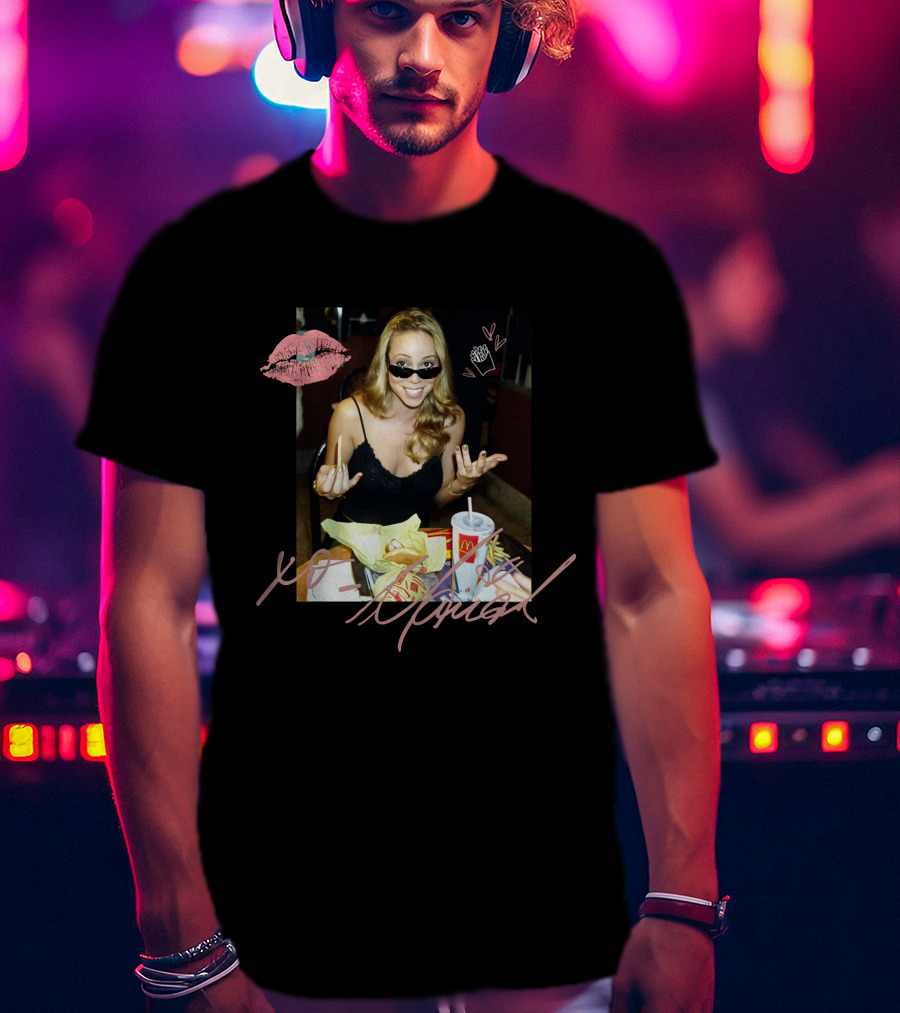 XO Mariah Carey McDonald's Fries And Drink Fun T-Shirt