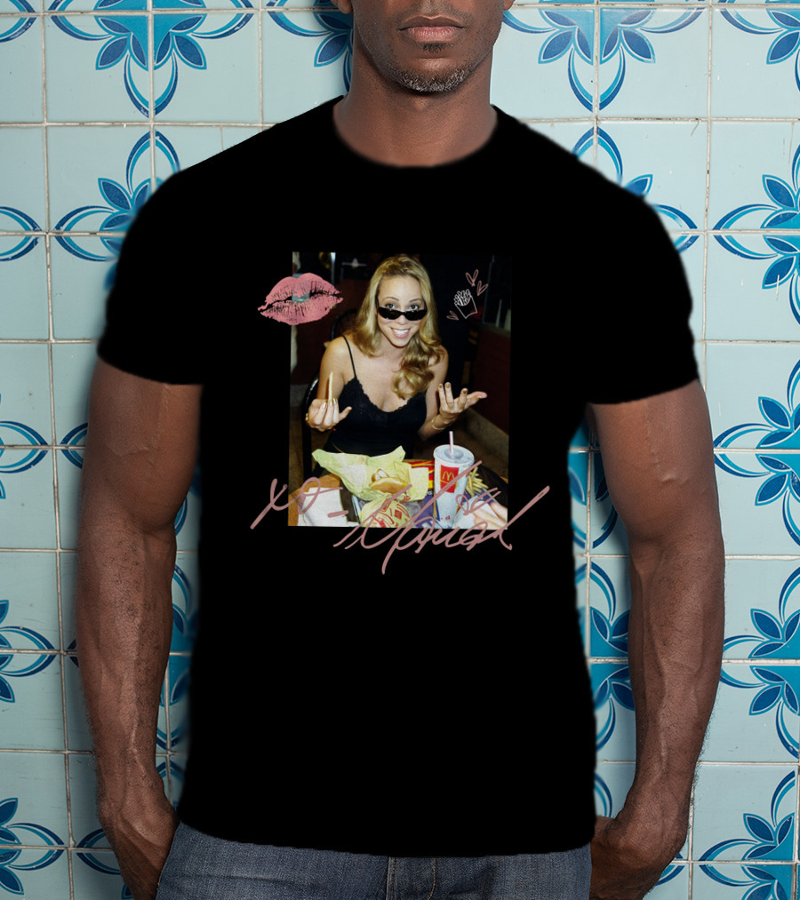 XO Mariah Carey McDonald's Fries And Drink Fun T-Shirt