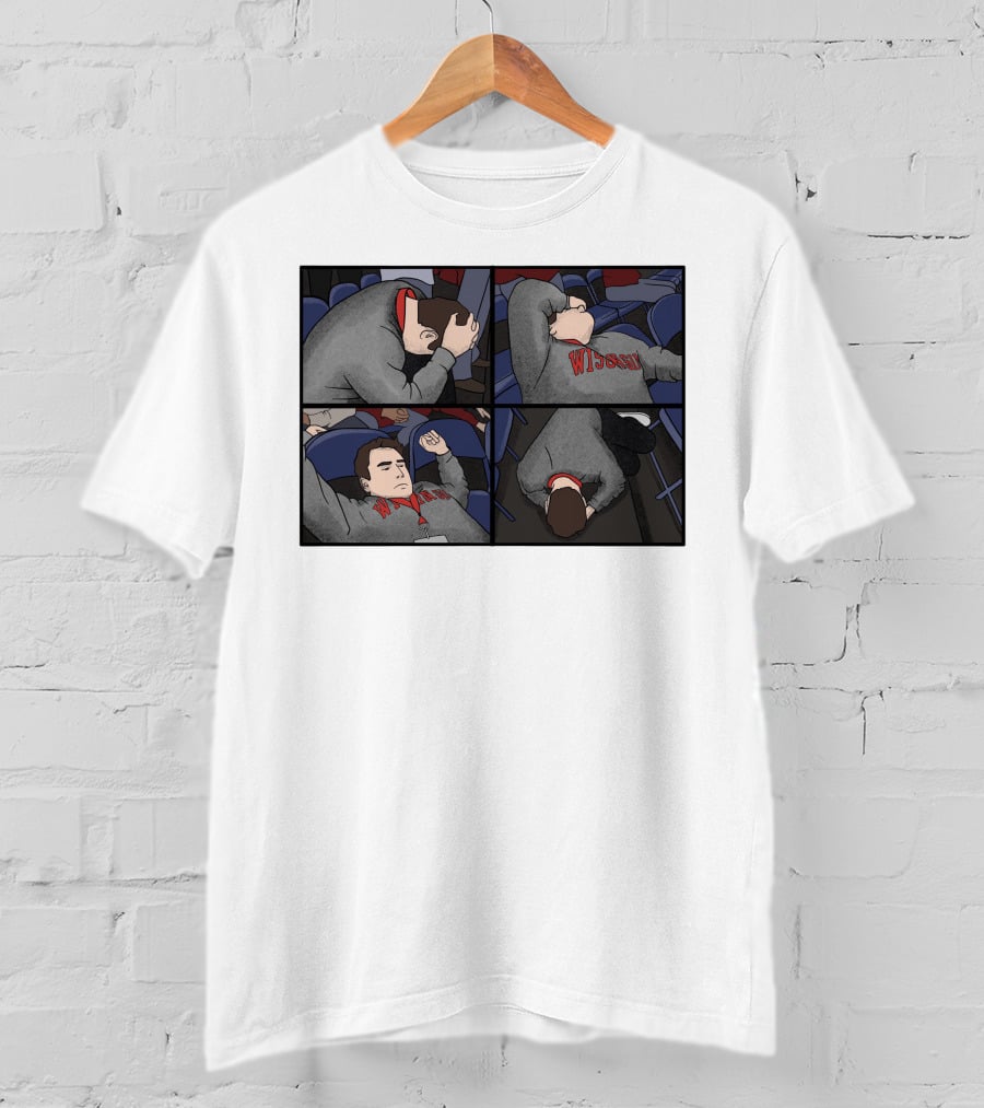 Pardon My Meltdown Wisconsin Fans Comic Panel T-Shirt