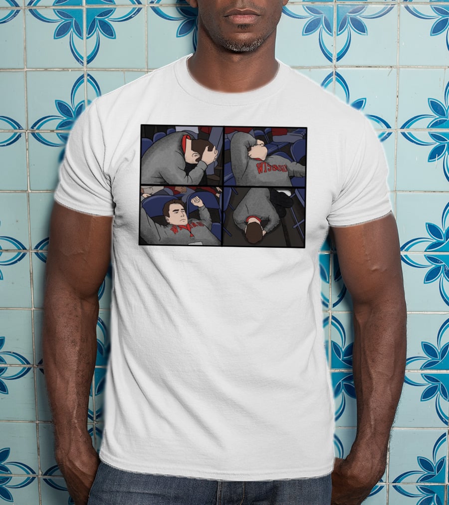 Pardon My Meltdown Wisconsin Fans Comic Panel T-Shirt