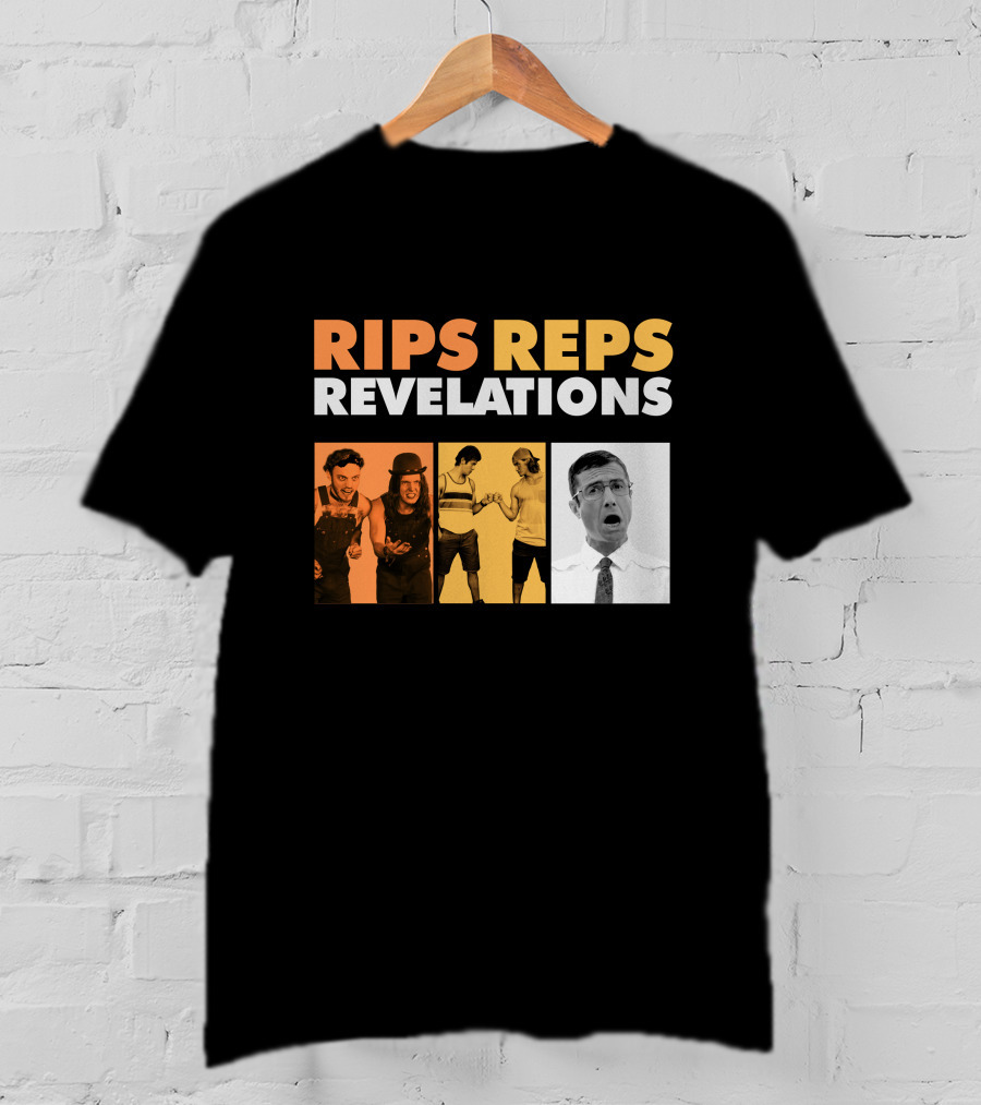 Letterkenny Problems Rips Reps Revelations Black And White And Color Characters T-Shirt