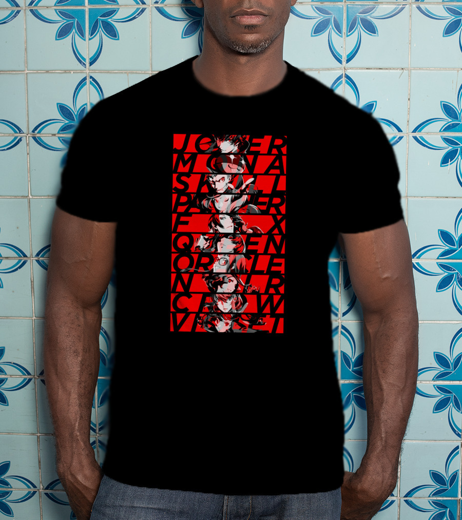Joker Mona Skull Panther Fox Queen Oracle Noir Crow Violet T-Shirt