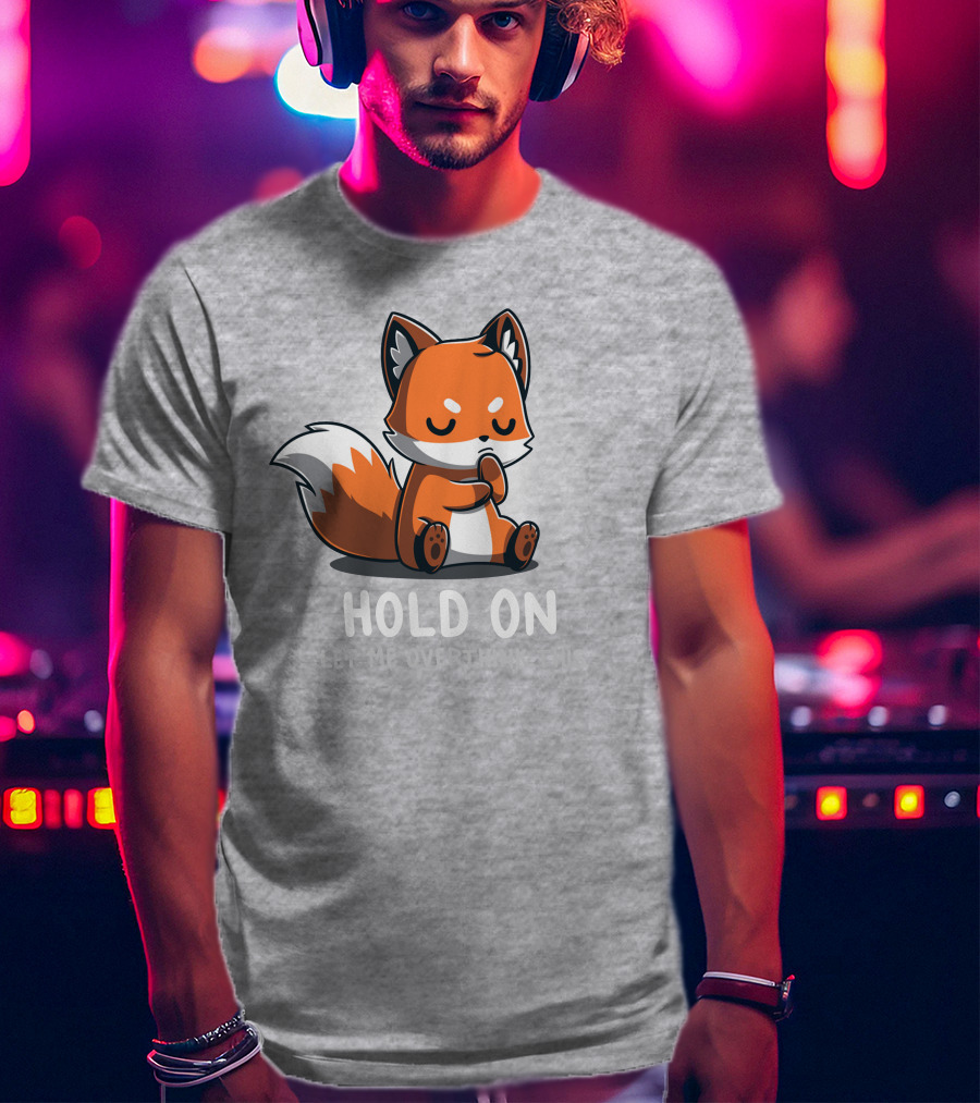 TeeTurtle Hold On Let Me Overthink This Fox T-Shirt