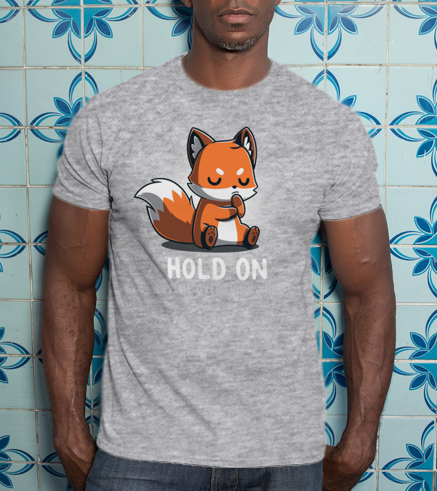 TeeTurtle Hold On Let Me Overthink This Fox T-Shirt